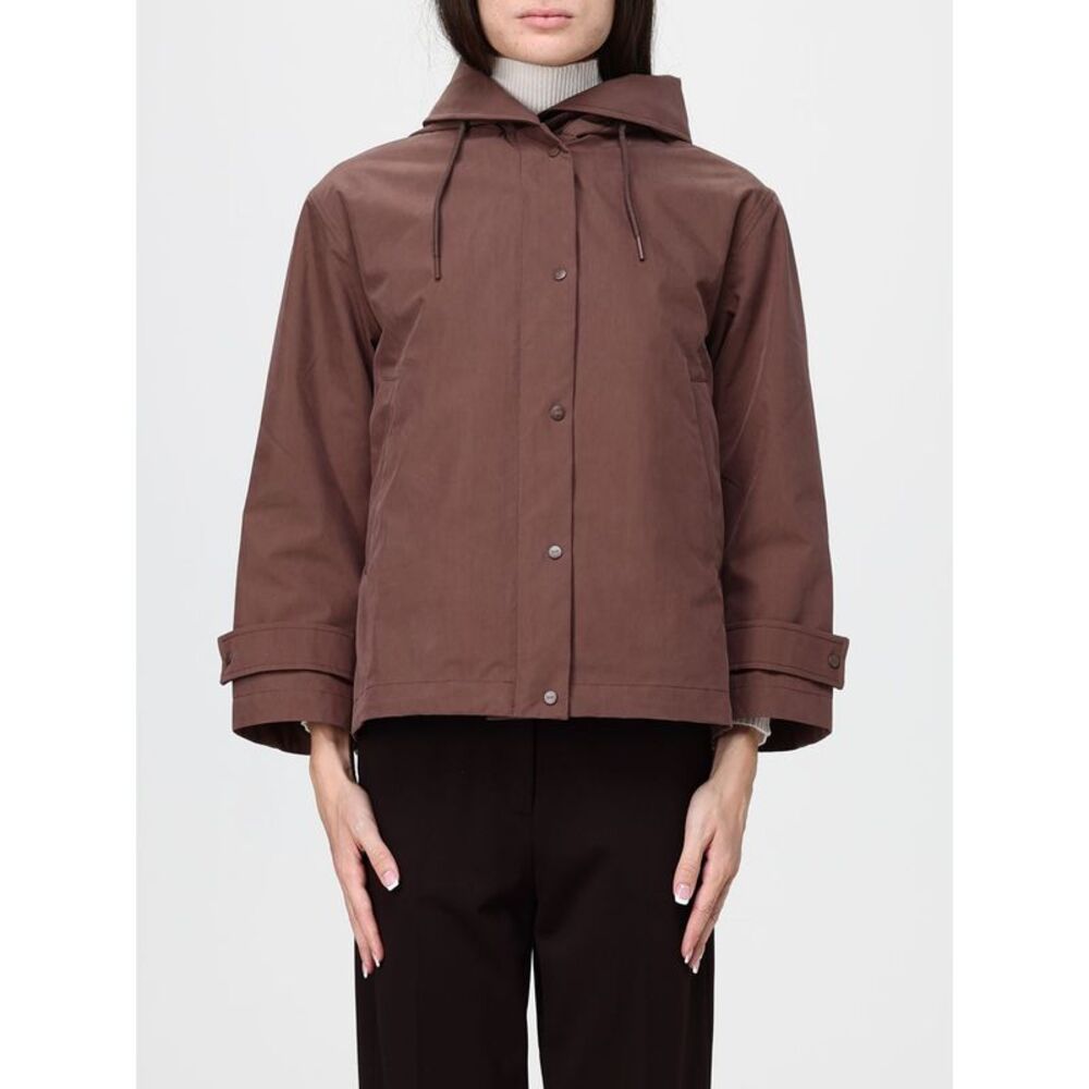 Duno Women Cynia Chia Elva Short Technical Fabric Duno Trench Coat With Hood